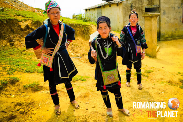 Black H'mong minority people in Lao Chai