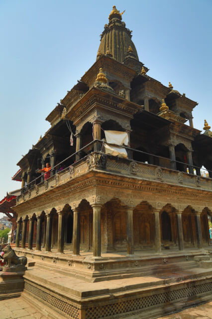 Krishna Mandir from the 17th century at Patan Durbar Square