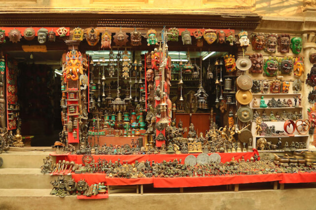 Shop selling artifacts near Patan Durbar Square