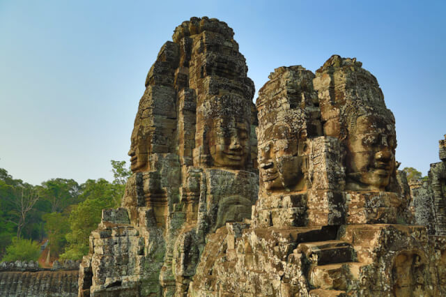 Towers at Bayon Temple in Angkor Thom