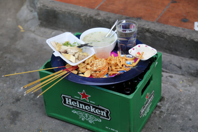 Food offered to the spirits