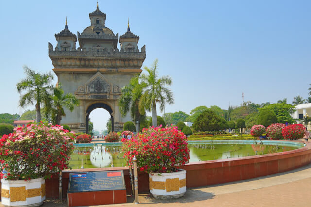 Patuxai in Vientiane, Laos