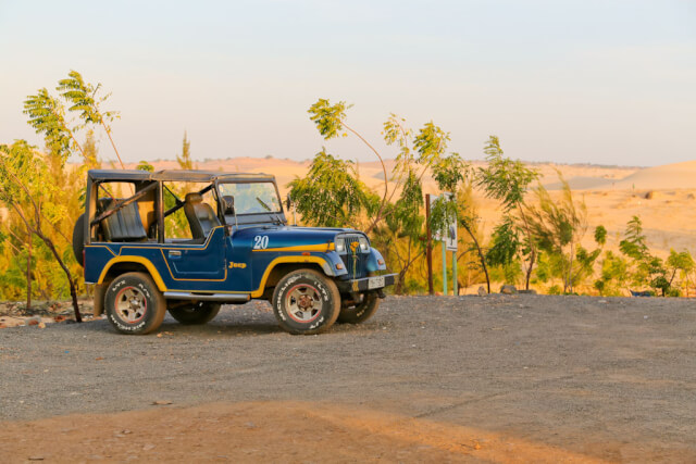 Jeep that took me to white sand dunes Mui Ne