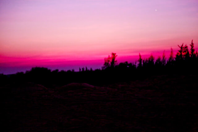 Sunrise over the sanddunes in Mui Ne