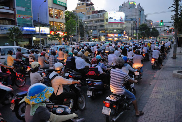 Motorbikes in Saigon