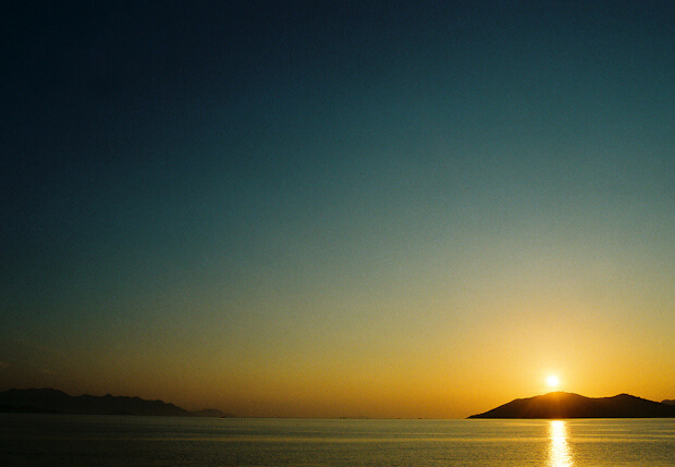 Sun rise at Nha Trang Beach