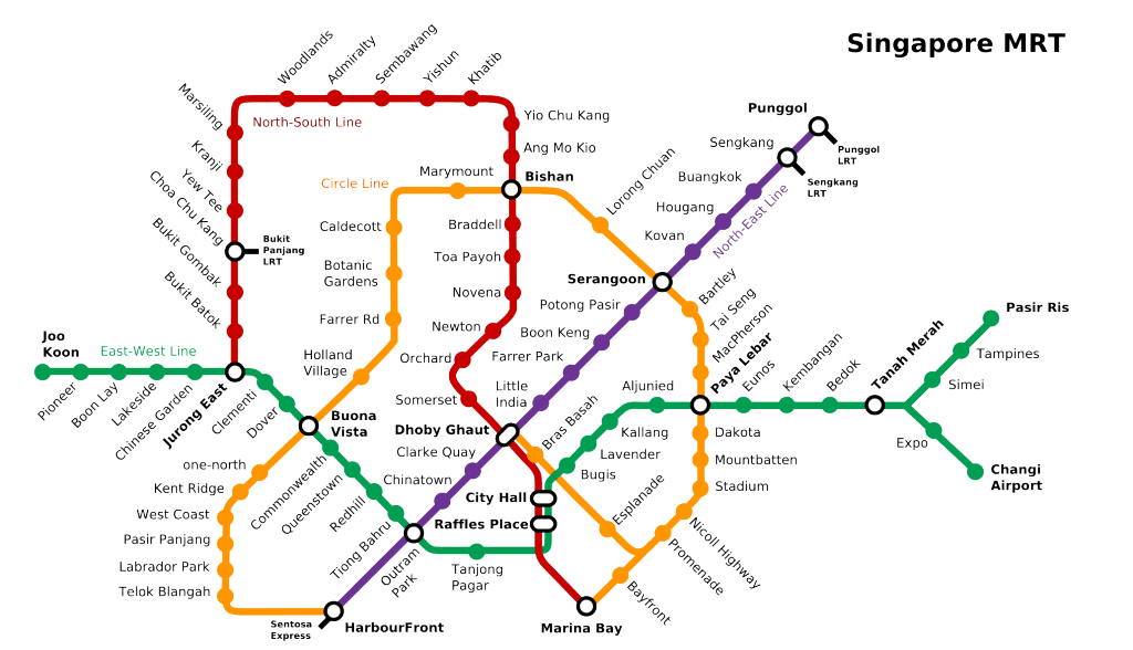Singapore MRT Map