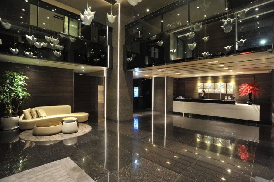 The modern lobby at Westgate Hotel