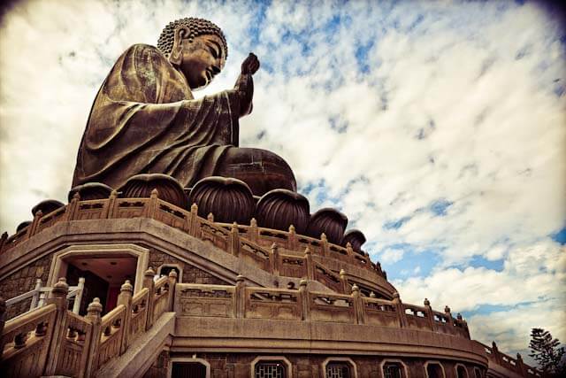 big buddha statue on lantau island
