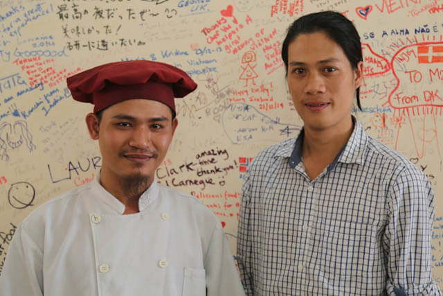 Chef Vu and the owner of Cyclo Resto