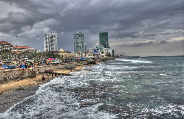 Galle Face Green on weekend
