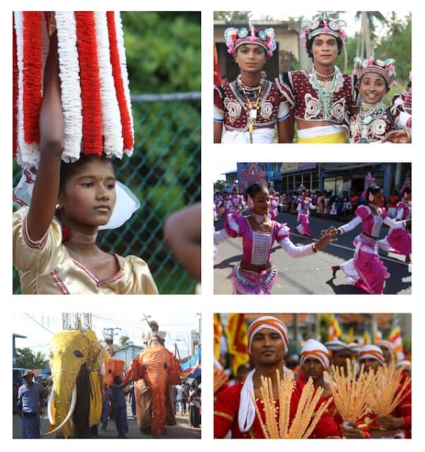 Scenes from Seenigama Perehera